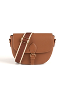 Vivisence Sac Bandoulière Femme Bande Décorative Pour un Usage Quotidien, marron