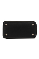 Vivisence Damen Handtasche Mit Schulterriemen Und Reißverschluss für Alltag, Schwarz