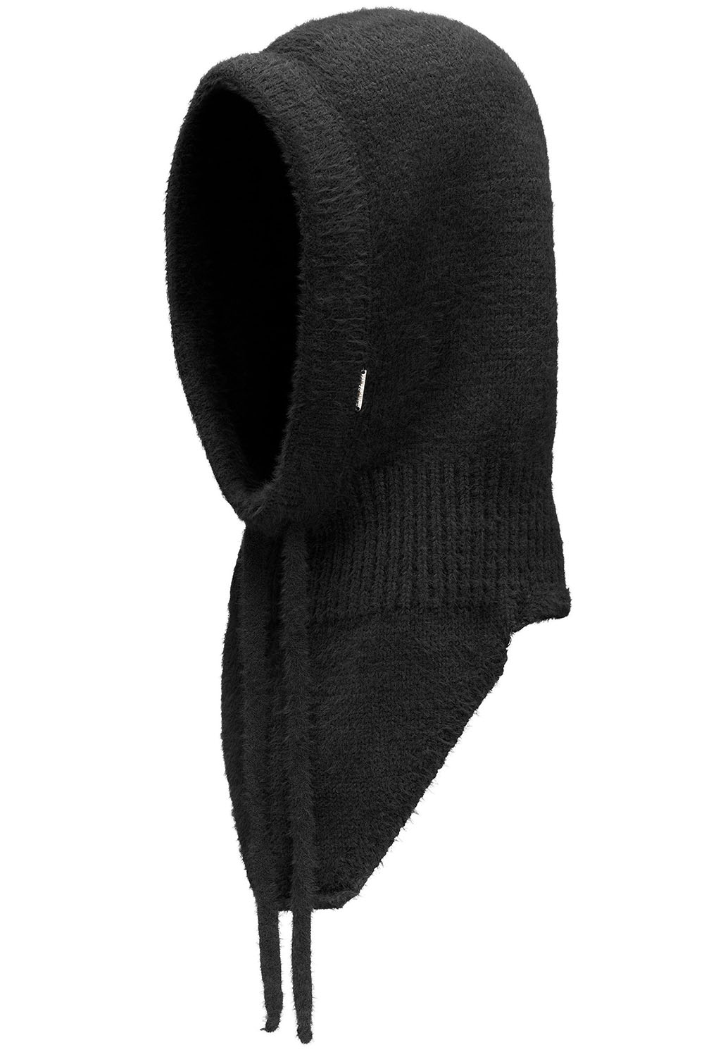 Vivisence Damen Schal Warm Winter Schalmütze Kapuzen Balaclava Garn 7097, Schwarz