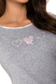 Vivisence Damen Pyjama Schlafanzug 3/4 Ärmel Nachtwäsche 2teilig Set Bequem 2032,