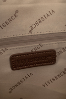 Vivisence Femme Sac À Bandoulière Fermeture À Glissière Élégance Décontractée, marron