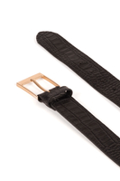 Vivisence Women's Belt Leather with Animal Pattern Perfect For Daily Wear P0002, black