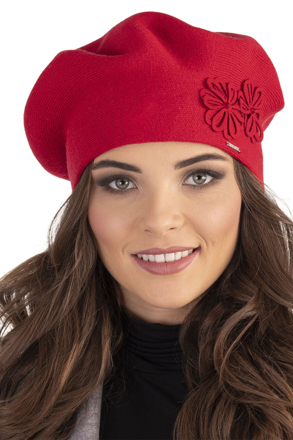Vivisence Béret Femme Hiver Épais Et Chaud Idéal Pour Les Journées Froides 7007, rouge