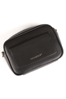 Vivisence Damen Schultertasche mit Reißverschluss Verstellbarer Riemen, Schwarz