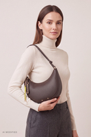 Vivisence T0041 Handbags shoulder bag, Dark Brown