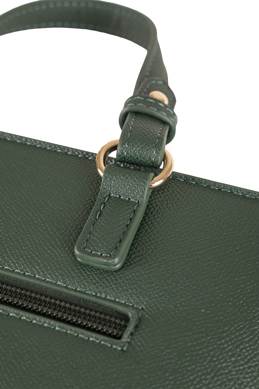 Vivisence Damen Schultertasche mit Reißverschluss Verstellbarer Riemen, Grün