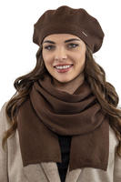 Vivisence Women's Winter Scarf Knitted Warm Comfortable For Cold Days 7102, brown