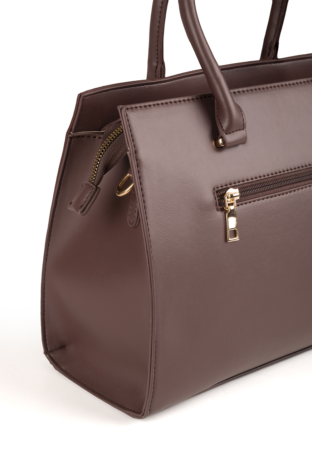 Vivisence Women's Handbag Set 3-in-1 Zipped Closure Elegance for Everyday, brown