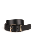 Vivisence Women's Belt Leather with Metal Buckle Ideal For Every Outfit P0001, black