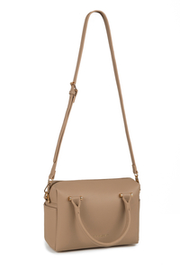 Vivisence Damen Handtasche Mit Schulterriemen Und Reißverschluss für Alltag, Beige