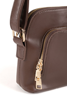 Vivisence Women's Shoulder Bag Zip Closure Comfort Elegance for Everyday, brown