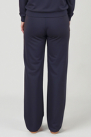 Vivisence Women's Sweatpants Wide Leg Lounge Relaxed Fit High Waist Knit Trousers With Elastic Waistband And Side Pockets Ideal For Casual Everyday Or Homewear Looks 9102, dark blue