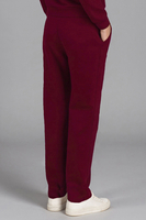 Vivisence Women's Sweatpants Wide Leg Lounge Relaxed Fit High Waist Knit Trousers With Elastic Waistband And Side Pockets Ideal For Casual Everyday Or Homewear Looks 9102, maroon