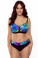 Vivisence Dame Bikini-BH Oberteil Gepolsterte Cups Sommer Bademode Strand 3226, Violett