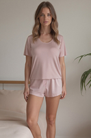 Vivisence Femme Haut de Pyjama Viscose Manches Courtes Confort pour Nuit 2201,