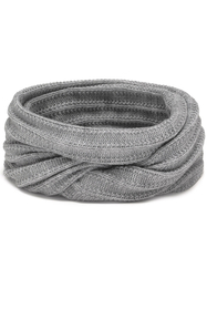 Vivisence Loop Scarf For Women Fashionable Cozy Double Layer Warm Yarn 7019S, light grey