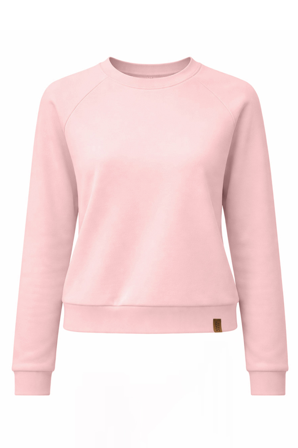 Vivisence Women Crewneck Sweatshirt Soft Knit Pullover Everyday Comfort, pink