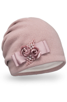 Vivisence Bonnet Femme Hiver En Laine Douillet Élégant Pour L’Automne 7080, rose clair