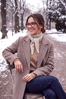 Vivisence women's wool scarf versatile ties comfort cold days, beige
