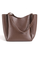 Vivisence Women's Tote Bag Magnetic Closure Two Ways To Carry, brown