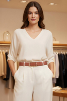 Vivisence Ceinture Femme Fermeture Serrage Slim Moderne Confort Quotidien P0005, marron