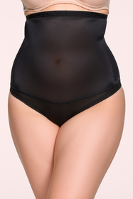 Vivisence Damen Shapewear Unterhose Baumwolle Hoher Bund Schlanke Figur 4101, Schwarz