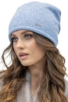 Vivisence Women's Warm Hat Classic Wool Yarn Autumn Winter Extra Style 7087, baby blue melange