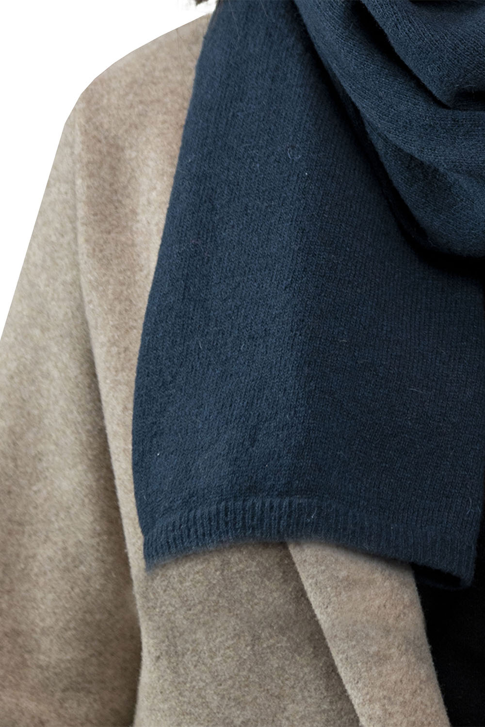 Vivisence Écharpe Femme Hiver Chaude Et Confortable Pour Les Journées Froides 7101, bleu foncé