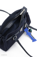 Vivisence Schultertasche Damen Polyester Alltag Handtasche, dunkelblau