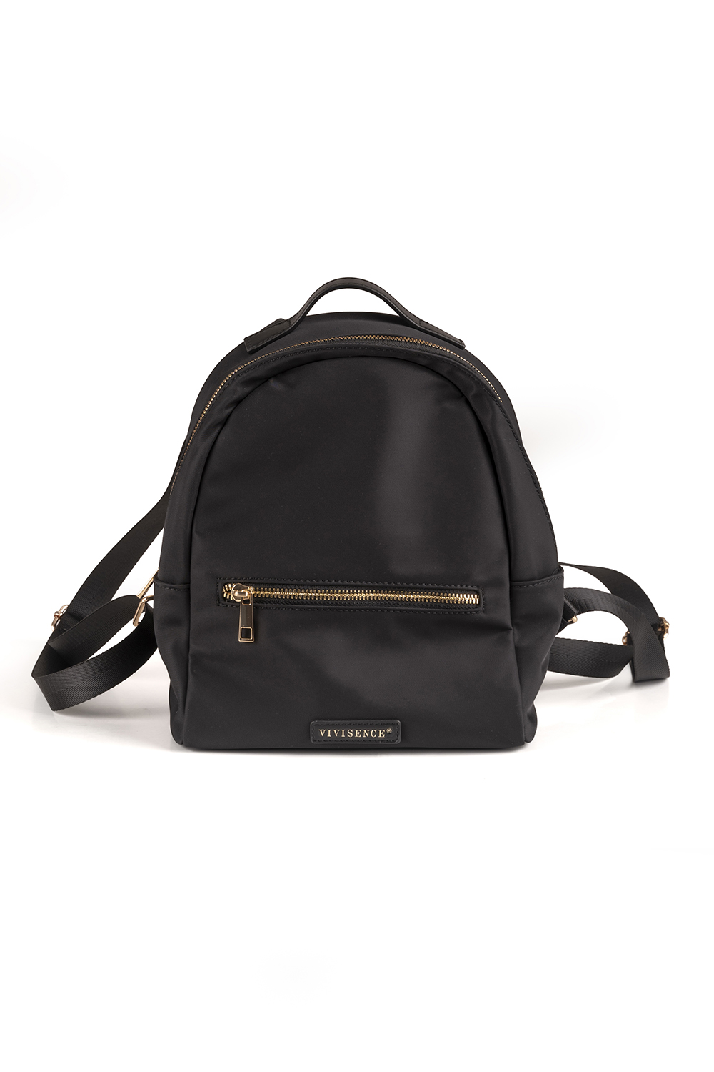 Vivisence Rucksack Damen Klein Verstellbare Träger Diskrete Tasche, Schwarz