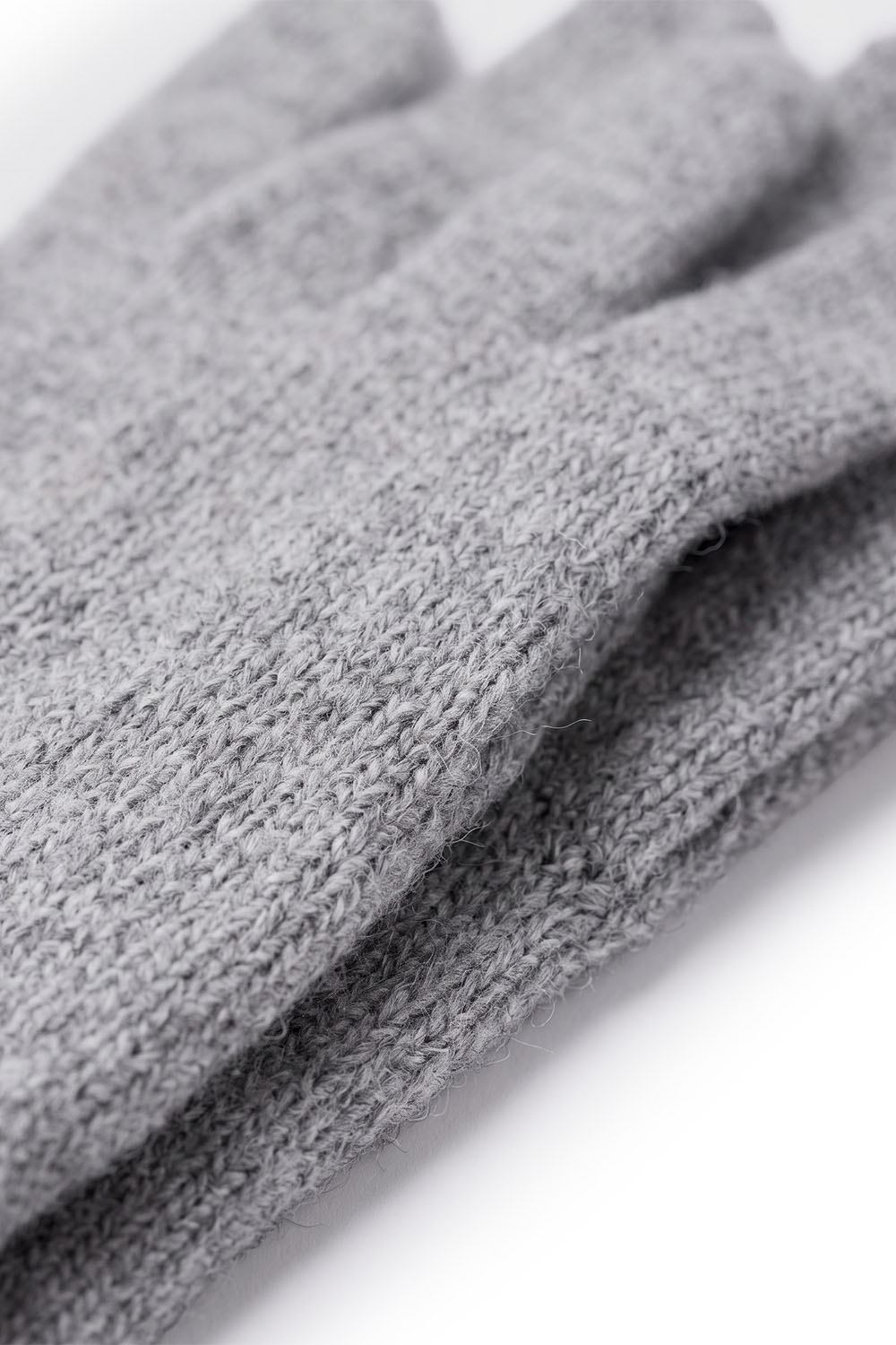 Vivisence Damen Strickhandschuhe mit Bündchen warm und elastisch, grau