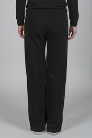 Vivisence Pantalon De Survêtement Femme Confortable Taille Élastique Jambes Larges Poches Latérales Tissu Doux Coton Mélangé Pour Sport Maison Balade Détente Quotidienne 9102,