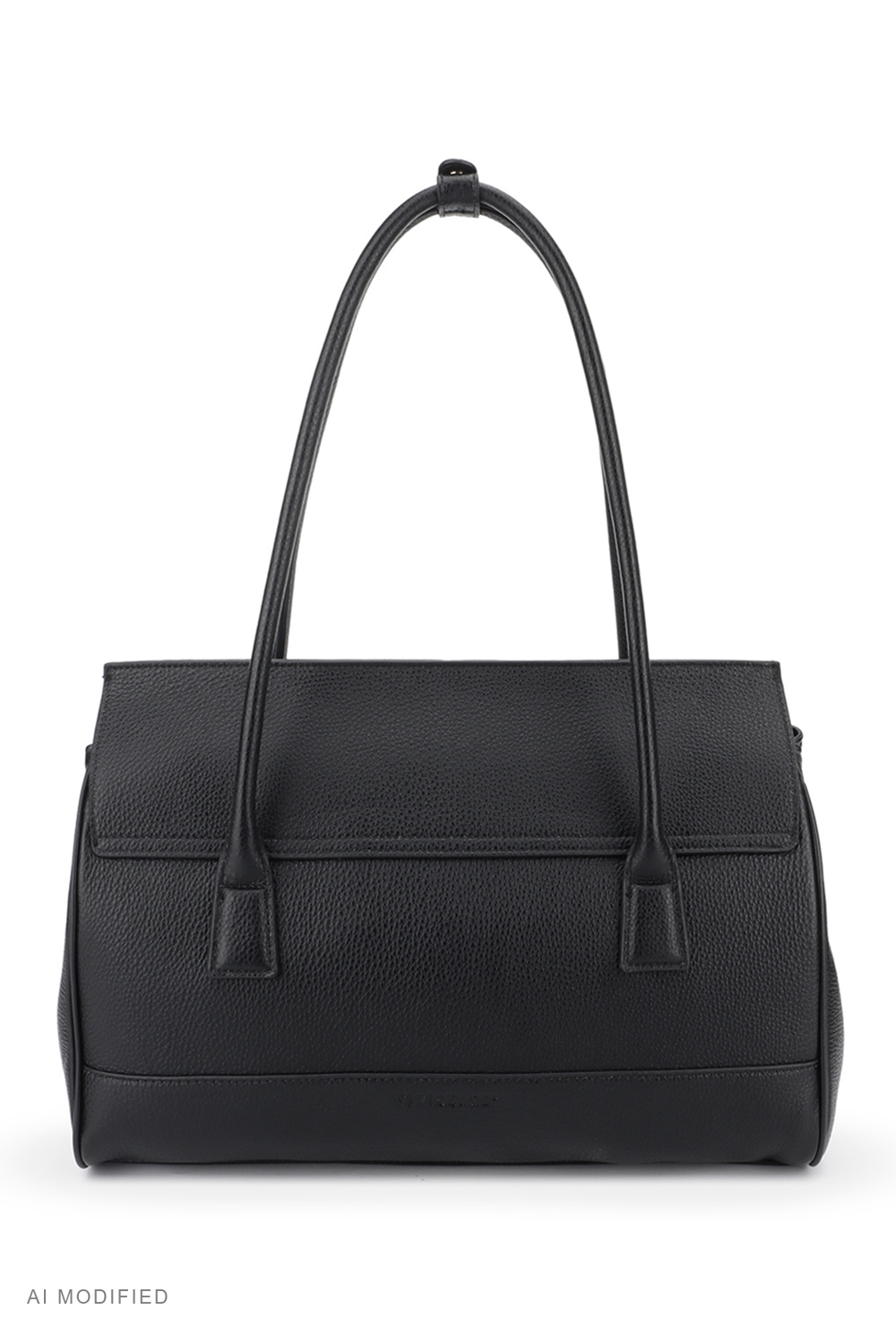 Vivisence Shoulder Bag Women Polyurethane, 3-Compartment Handbag for Daily, black
