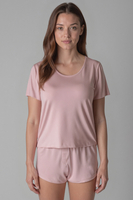 Vivisence Women's Pyjama Set Viscose Short Sleeve Elastic Waistband 2042,