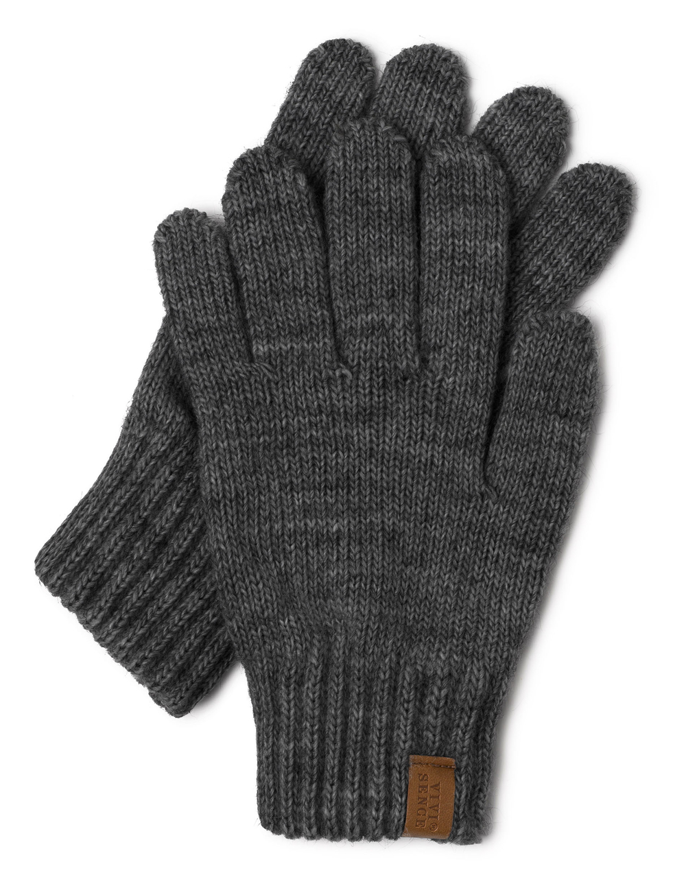 Vivisence Women's Winter Gloves Soft And Warm Ideal For Cold Weather 7014, dark grey