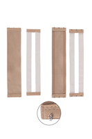 Vivisence Trägerloser BH Damen, Nahtloser Rückenfreier für Abendkleider und Brautkleider, Bandeau BH, Thermisch geformte Cups Silikon Musterlos 1065, Beige