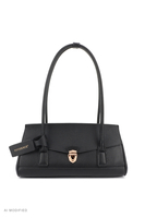 Vivisence T0039 Sac à bandoulière femme simili cuir baguette élégant, noir