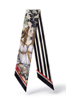 Vivisence S180-005 Schals und Tücher Tücher, schwarz/beige/gestreift