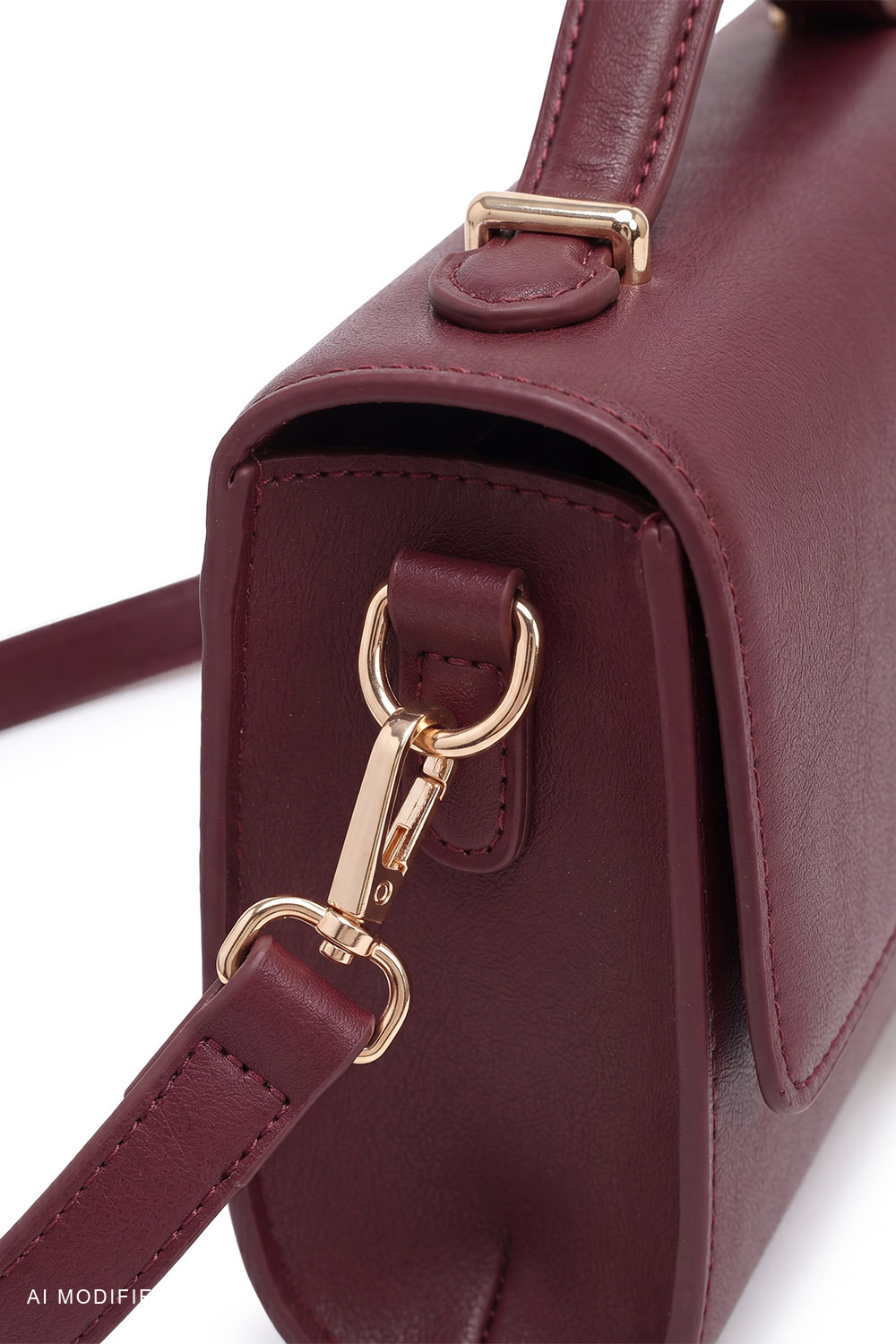 Vivisence Crossbody Bag Women Synthetic Leather Adjustable Strap Everyday, maroon