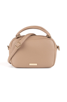 Vivisence Damen Schultertasche Geflochtenes Design Ideal für den Alltag, Beige