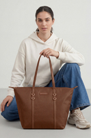 Vivisence Damen Umhängetasche Mit Reißverschluss Elegantes Design Für Alltag Komfort, Braun