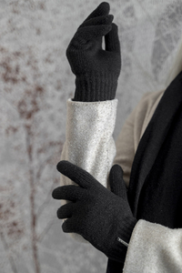 Vivisence Gants Femme En Laine Pour L’Hiver Idéal Temps Froid 7201, noir