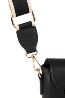 Vivisence Sac Bandoulière Femme Bande Décorative Pour un Usage Quotidien, noir