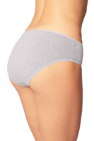 Vivisence culotte classique slip pour femme 4016, bande grise: gris