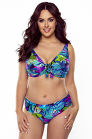 Vivisence underwired patterned non padded bra 3203, Purple