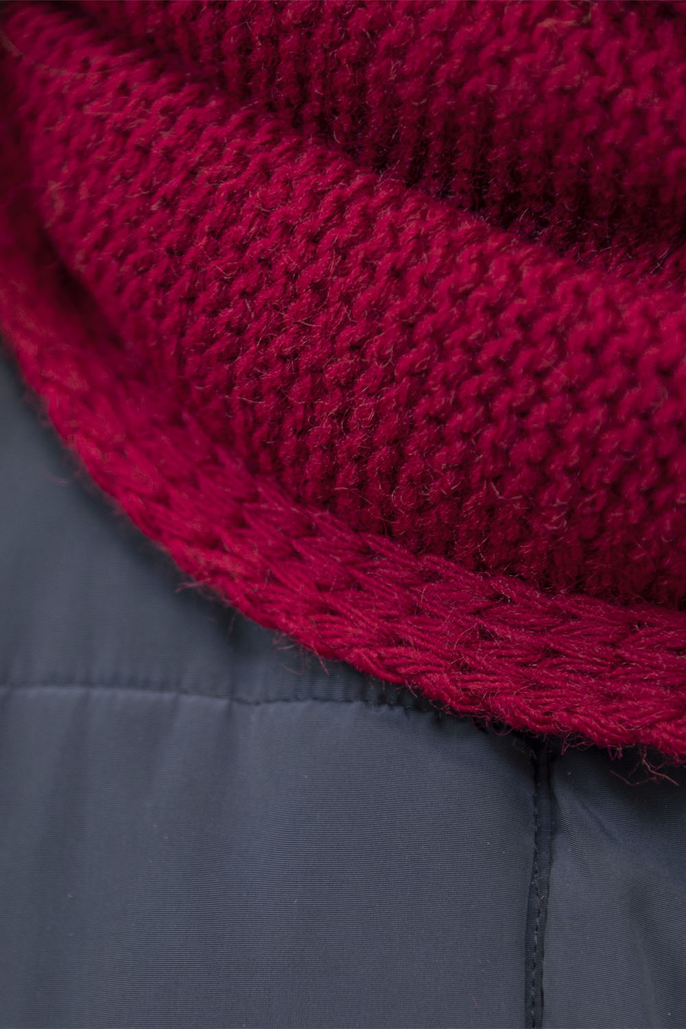 Vivisence Stylish Women's Winter Set Including Pompom Hat And Cozy Snood Scarf Made From Soft And Warm Fabric Smooth Fleece Lining Ideal For Cold Days, maroon