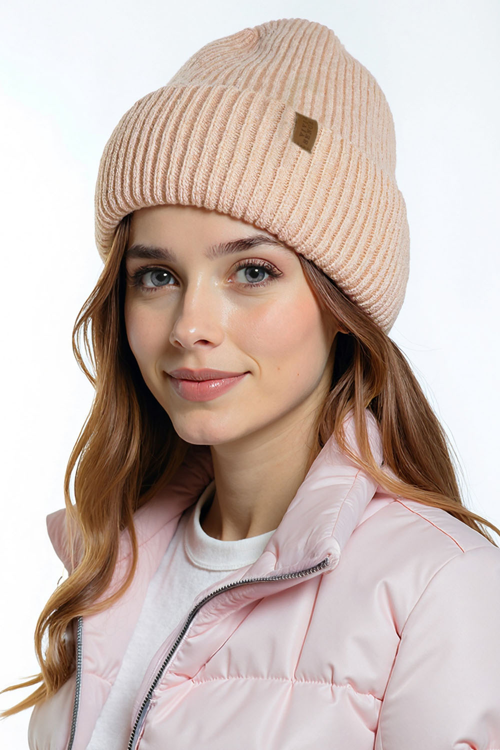 Vivisence Women Winter Hat Merino Wool Blend Knit Snug Fit For Cozy Warmth, Beige