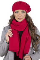 Vivisence Écharpe Femme Hiver Tricotée Chaude Et Confortable Journées Froides 7102, rouge