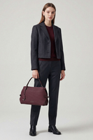 Vivisence Women Handbag Structured PU With Adjustable Strap For Everyday Elegance, burgundy