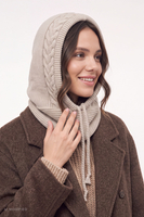 Headwear hood, Beige